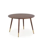 ROUND TABLE DOMENICO, TOP - WALNUT, LEGS - WALNUT / GOLD order